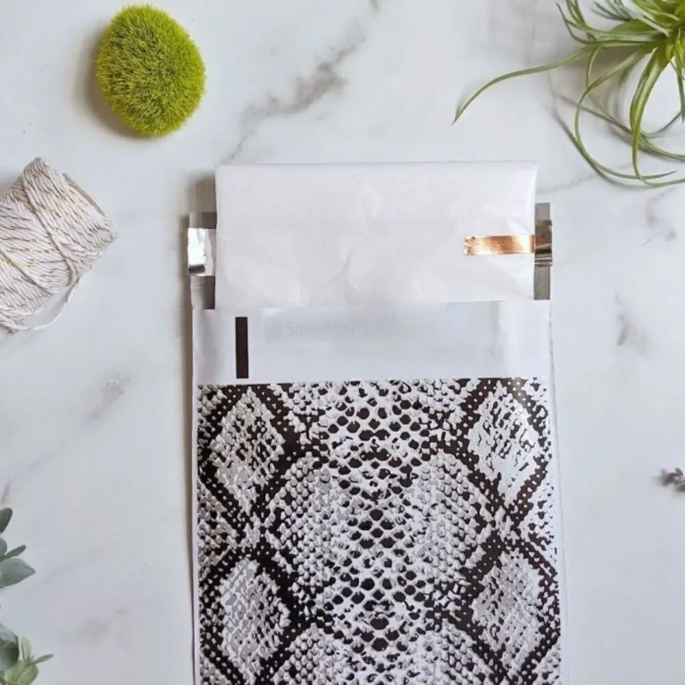 20- 6x9 Snakeskin Poly Mailers